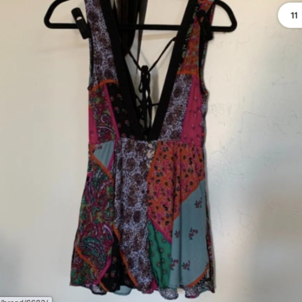 Urban Outfitters multicolor patterend romper, size 0